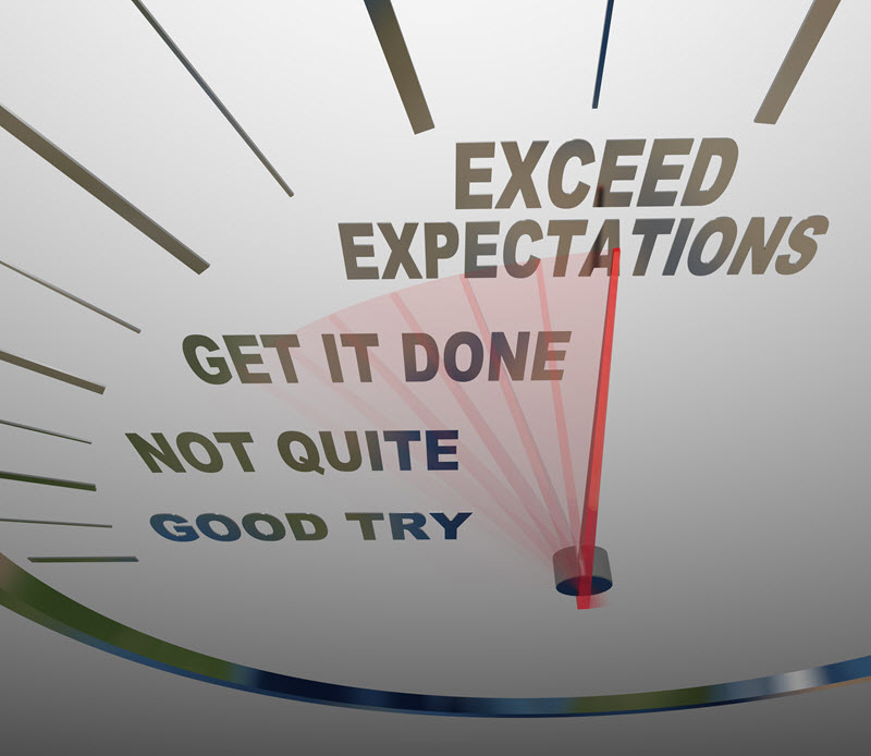 Does your current janitorial service exceed expectations?